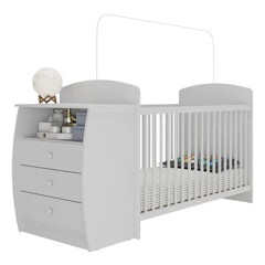 Berço Cômoda Cajuzinho para Colchão 60 x 130 cm Multimóveis