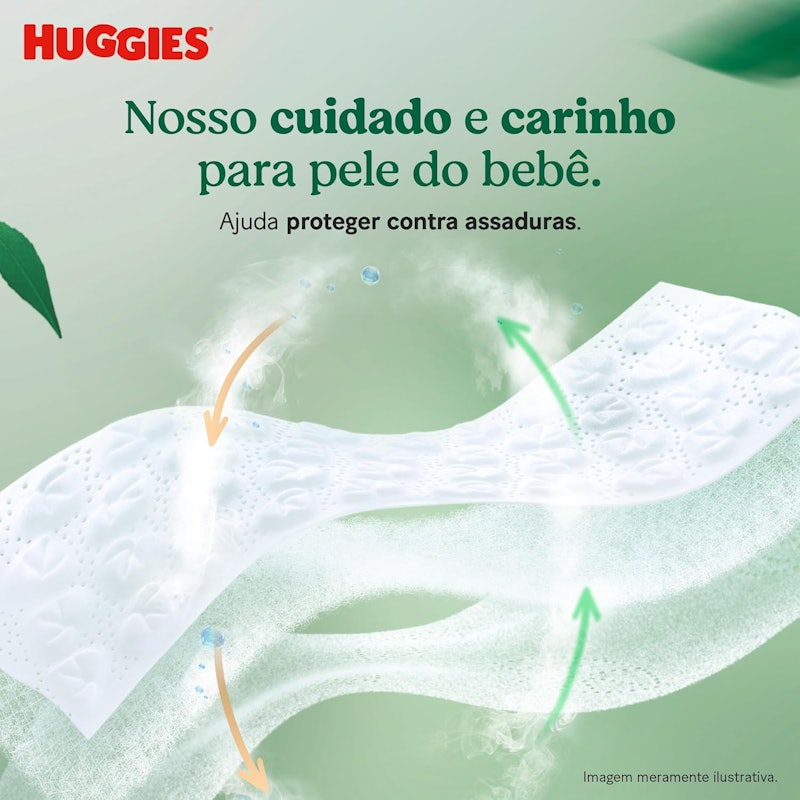Huggies Fralda Descartável Premium Natural Care 4