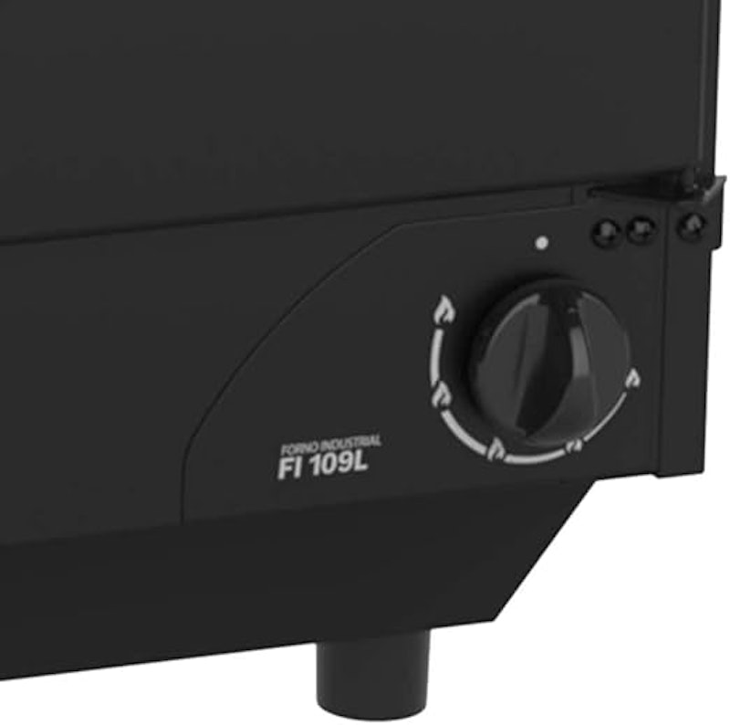 Forno Industrial Fi 109L de Bancada Preto Gas GLP 5