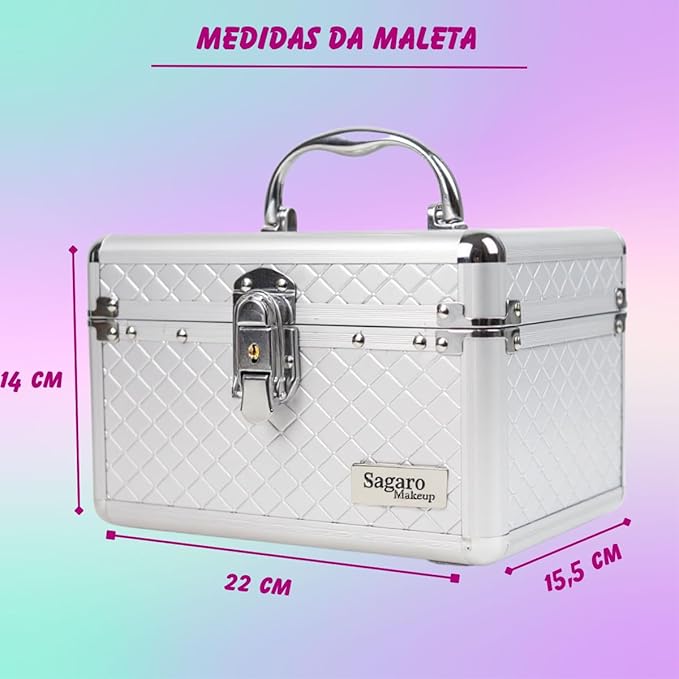 Maleta de Maquiagem Completa Sagaro Store  4