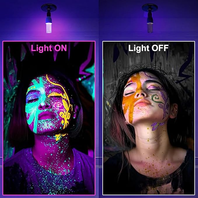 Lâmpada LED preta 15 W UV 3
