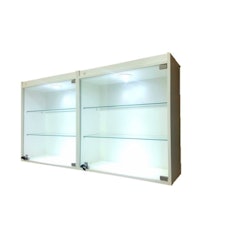 Vitrines Suspensas com Led Branca Expositor Prateleira Led