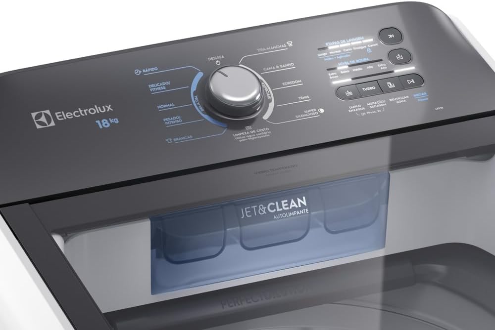 Máquina de Lavar Electrolux 18 kg Branca Efficient Cesto inox 2