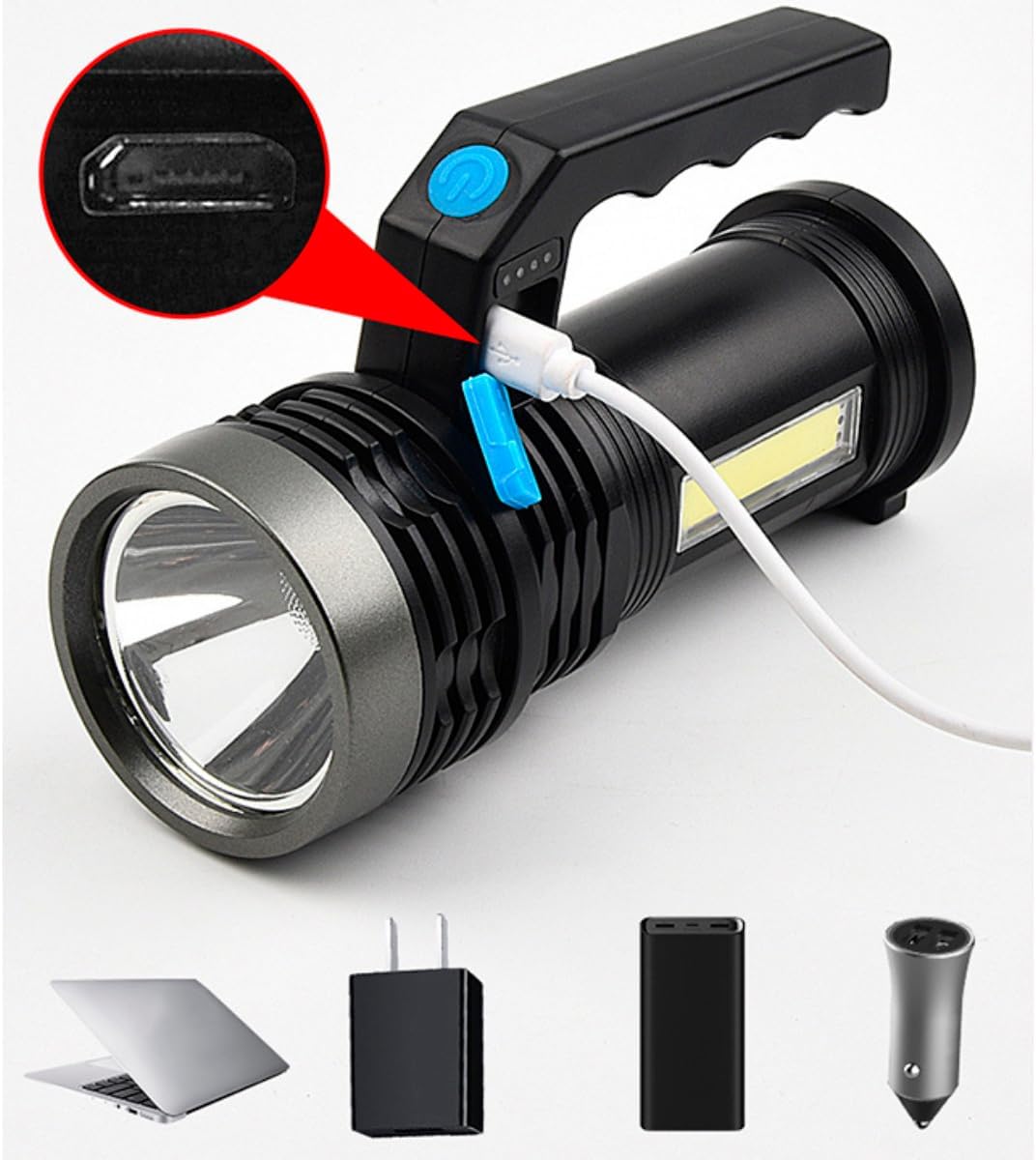 Lanterna LED Holofote Longo Alcance 2