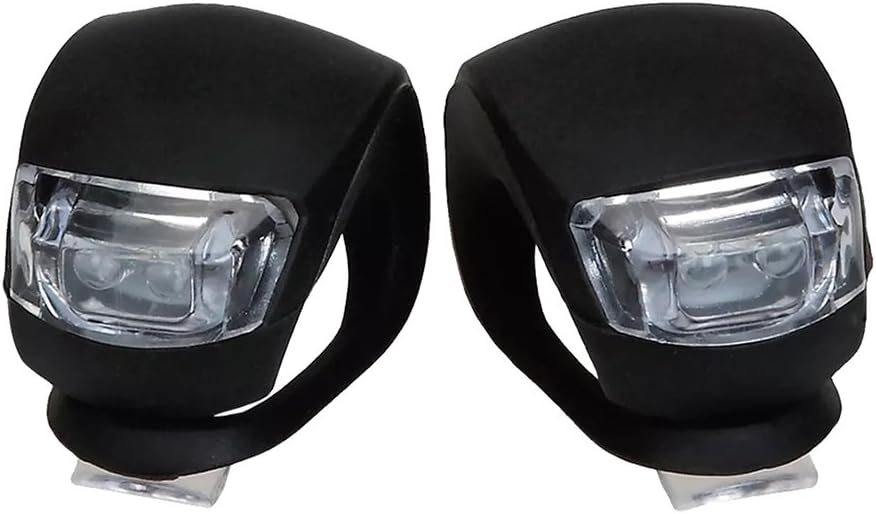 Kit Farol Em Silicone Dianteiro e Traseiro para Bike 3