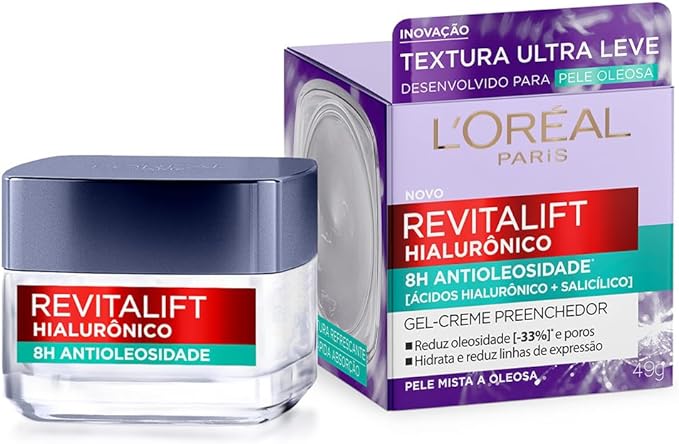 Hialurônico Gel Creme Preenchedor Antioleosidade Revitalift 1