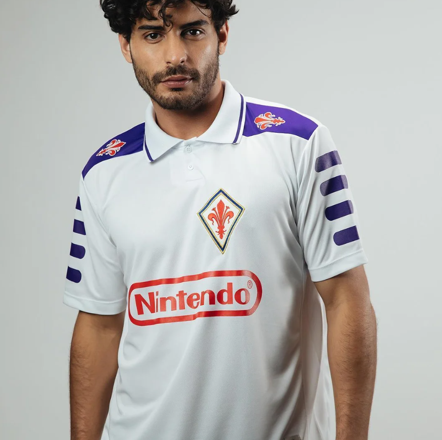Camisa Fiorentina 1998 Retrô Away Masculina 1