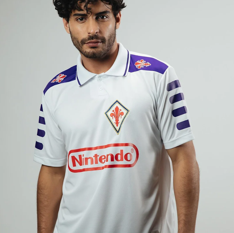 Camisa Fiorentina 1998 Retrô Away Masculina 1