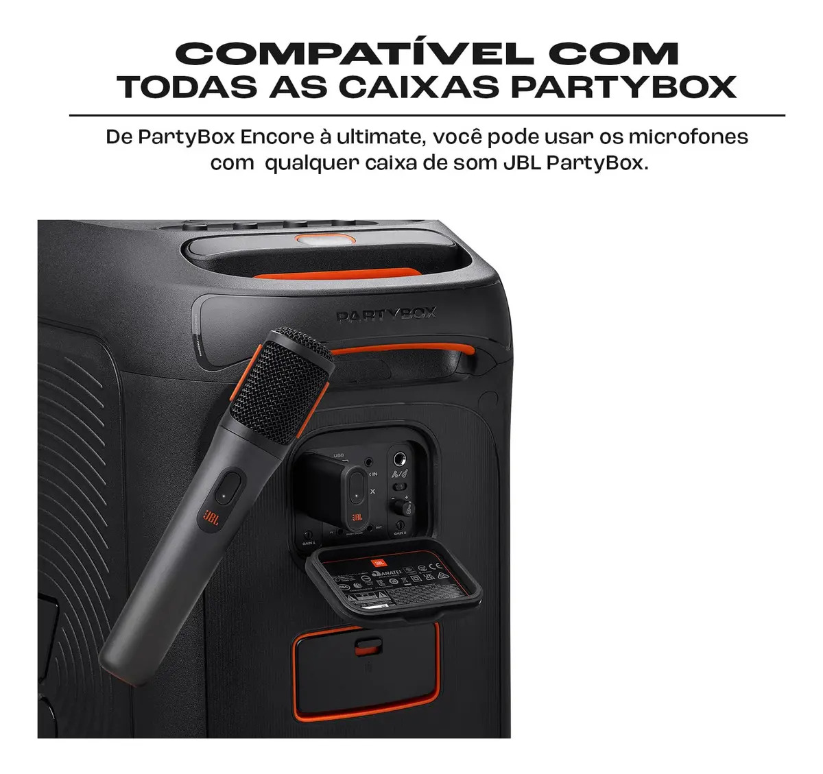 Microfone sem Fio JBL PartyBox 5