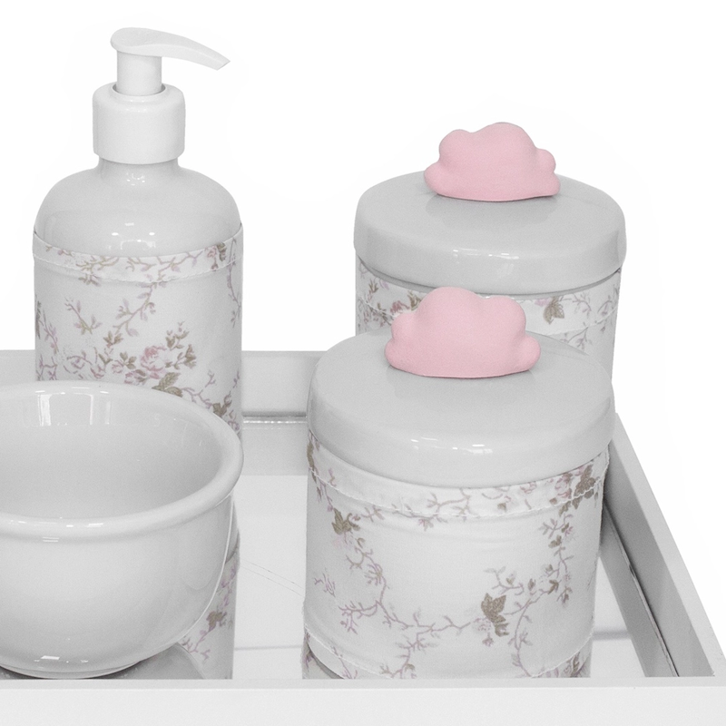 Kit Higiene Bebê Porcelana com Bandeja de Espelho 2