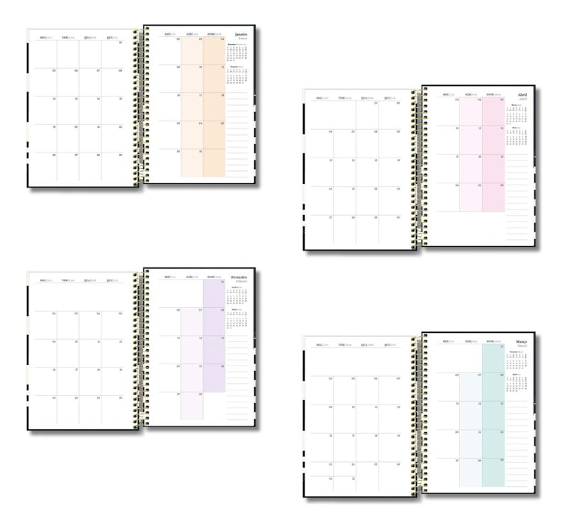 Planner Espiral West Village 2026 4