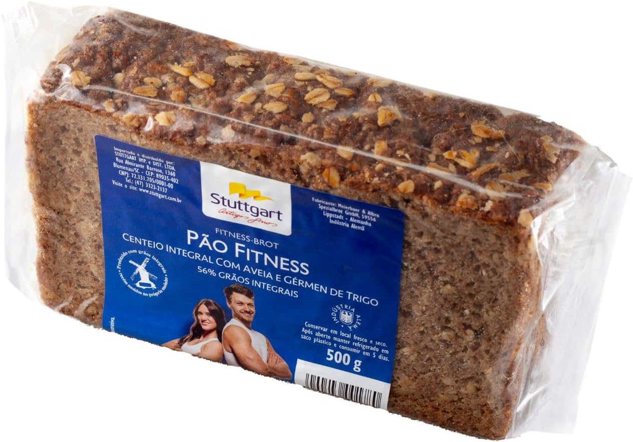Pão de Centeio e Trigo Integrais Fitness 3