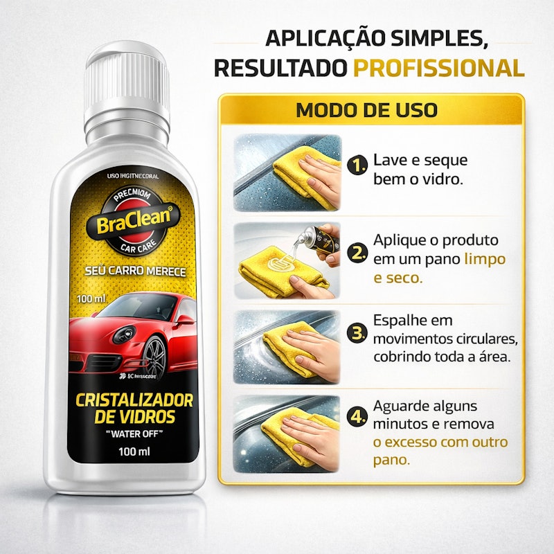 Cristalizador de Vidros BraClean 4