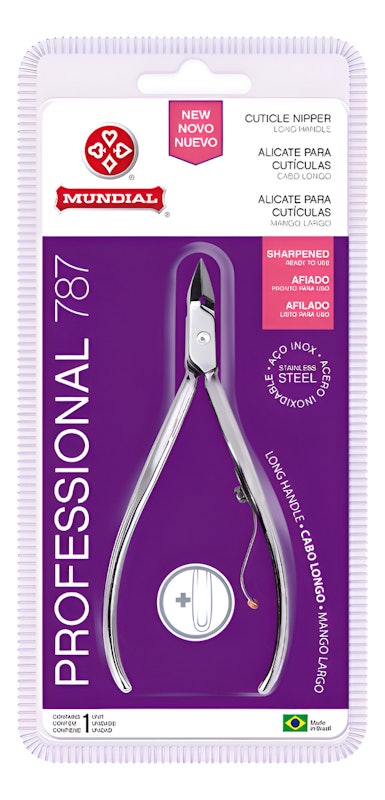 Alicate de Cutícula 787 Cabo Longo Professional Aço Inox Mundial 1