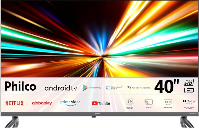 Smart TV 40" Philco LED Full HD Android 11 HDR10 P40SAA 1