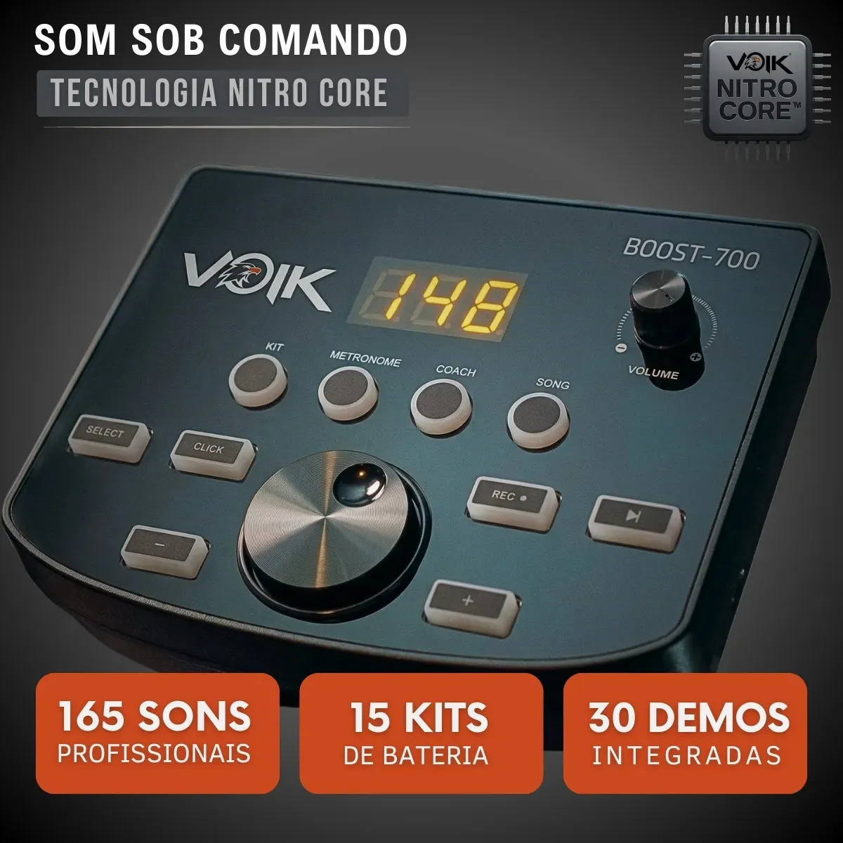 Bateria Eletrônica Voik BOOST-700 3