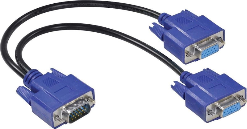 Cabo Y Vga Macho X 2 Vga Femea Avy-1M/2F 1