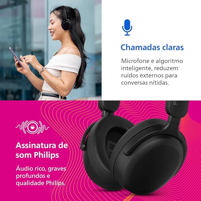 Fones de Ouvido Over-Ear Wireless 3