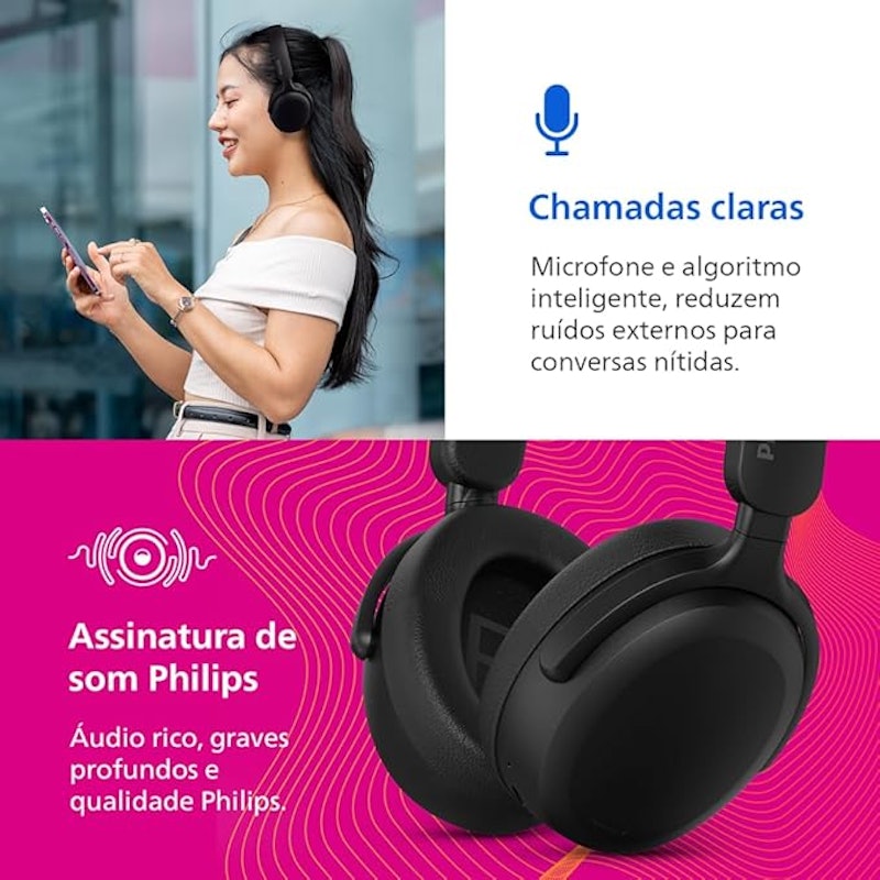 Fones de Ouvido Over-Ear Wireless 3