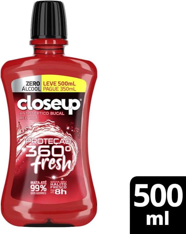 Antisséptico Bucal Close Up Red Hot Sem Álcool 2