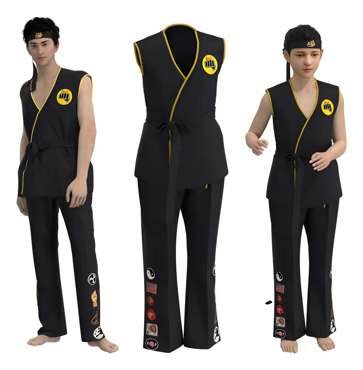 Rubies Conjunto de Fantasia Infantil para Meninos Cobra Kai Karatê 1