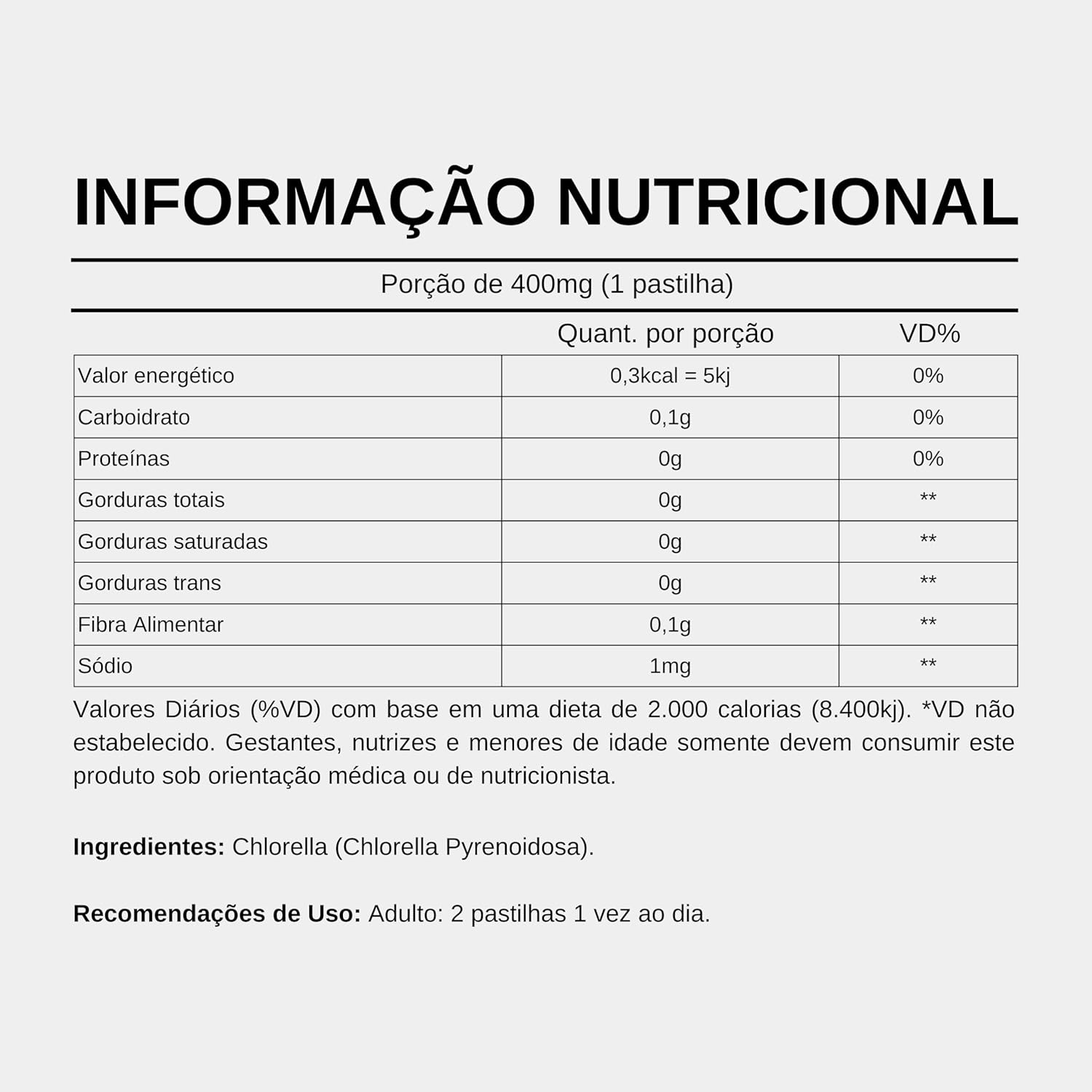 Chlorella 500 mg Fitonatus 5