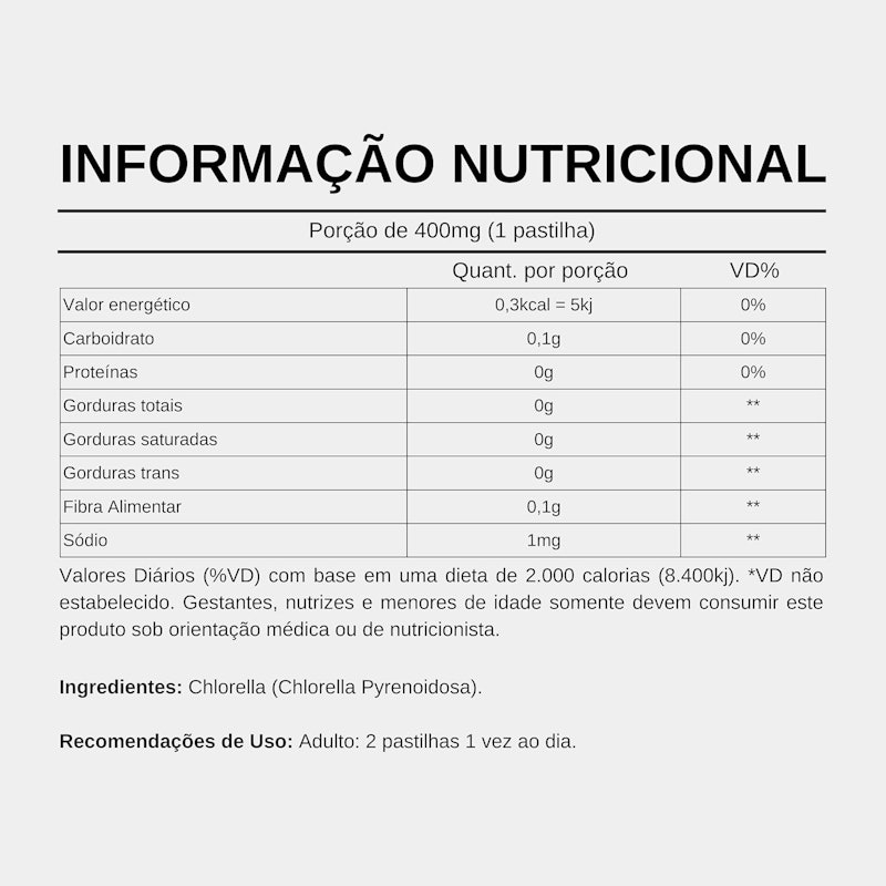 Chlorella 500 mg Fitonatus 5
