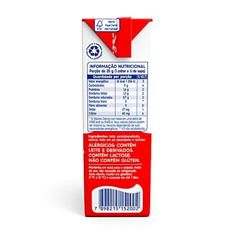 Leite Condensado Semidesnatado Piracanjuba 395g 3