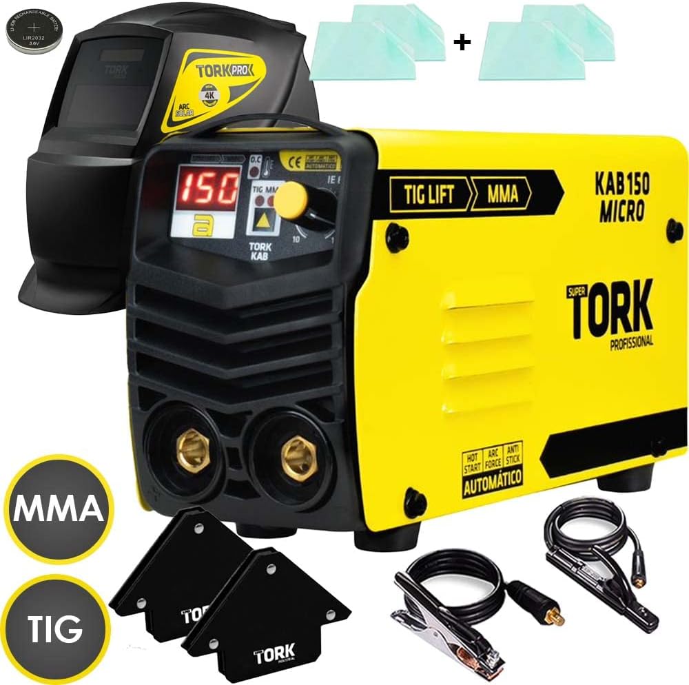Máquina de Solda Inversora Kab150A Micro Mma Tig Bivolt Super Tork 3