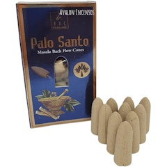 10 Incensos Cone/Cascata Indiano - Palo Santo Masala Balaji