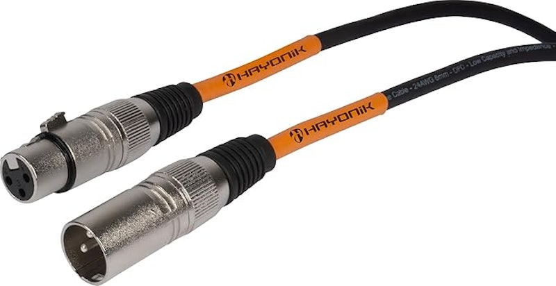 Cabo Balanceado para Microfone Player XLR Fêmea x XLR Macho 5 m 3
