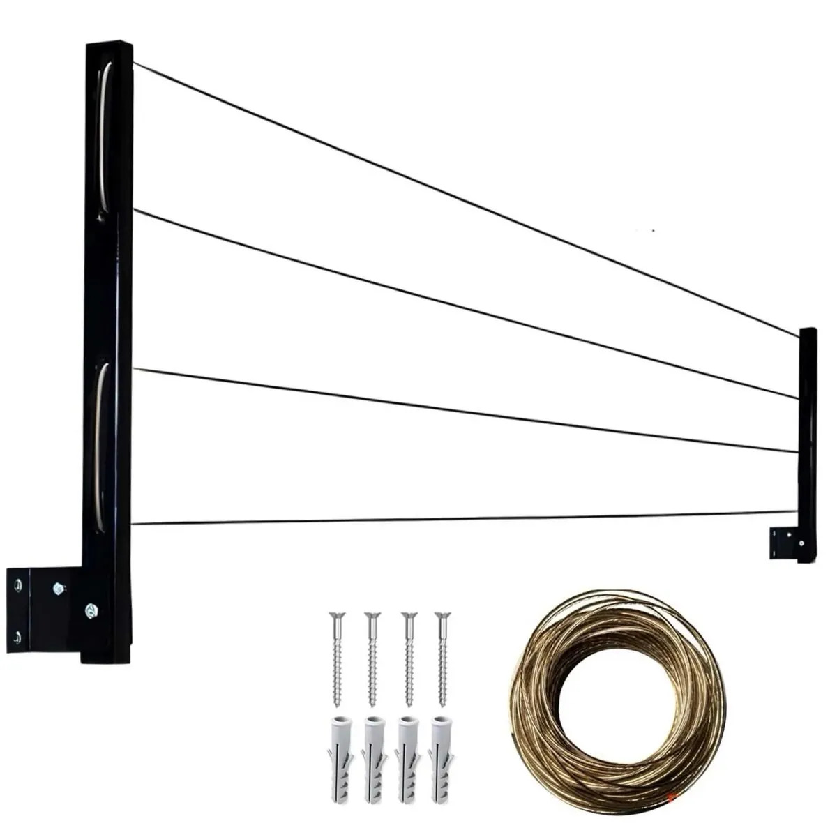 Varal Retrátil de Parede 40 kg Fortmaq 1