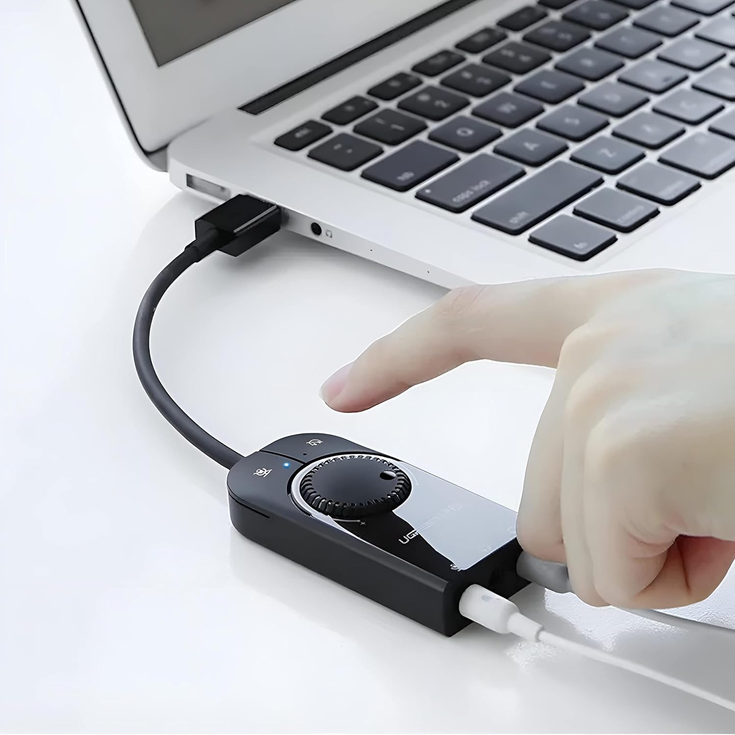 Ugreen Adaptador Usb Placa Som Estéreo Externo 1 Metro Preto 2