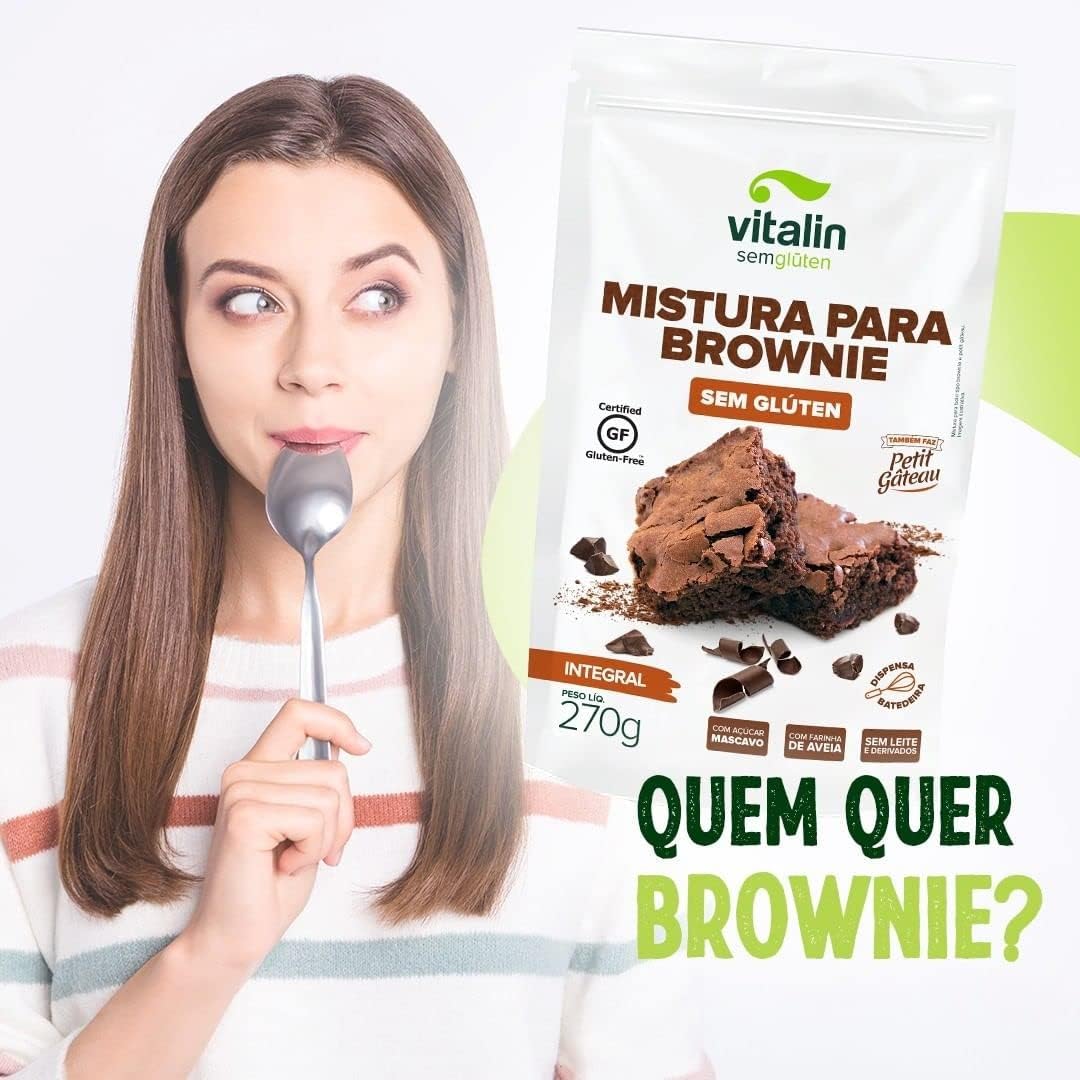 Mistura para Brownie sem Glúten Vitalin 2