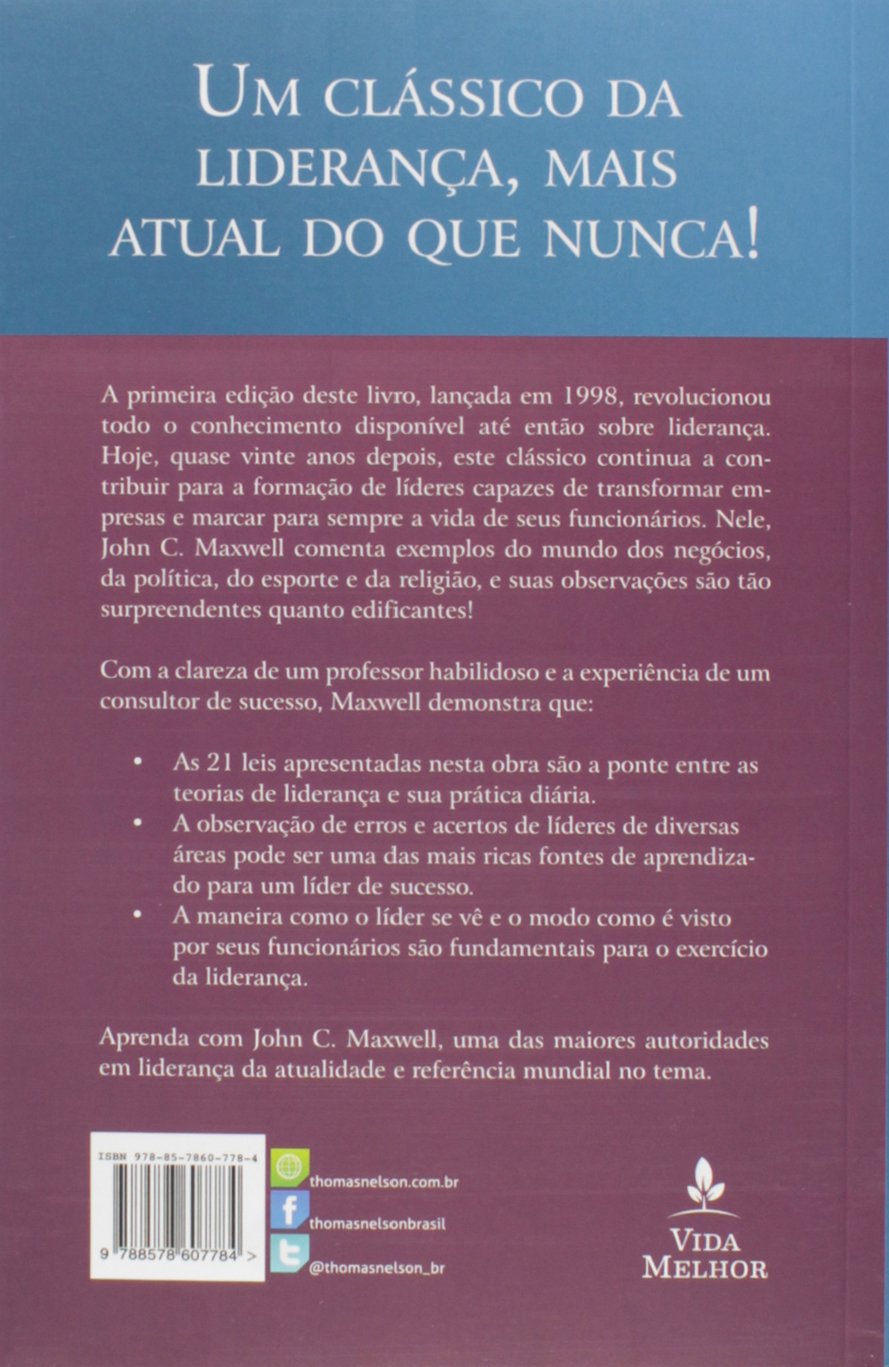 As 21 Irrefutáveis Leis da Liderança 2