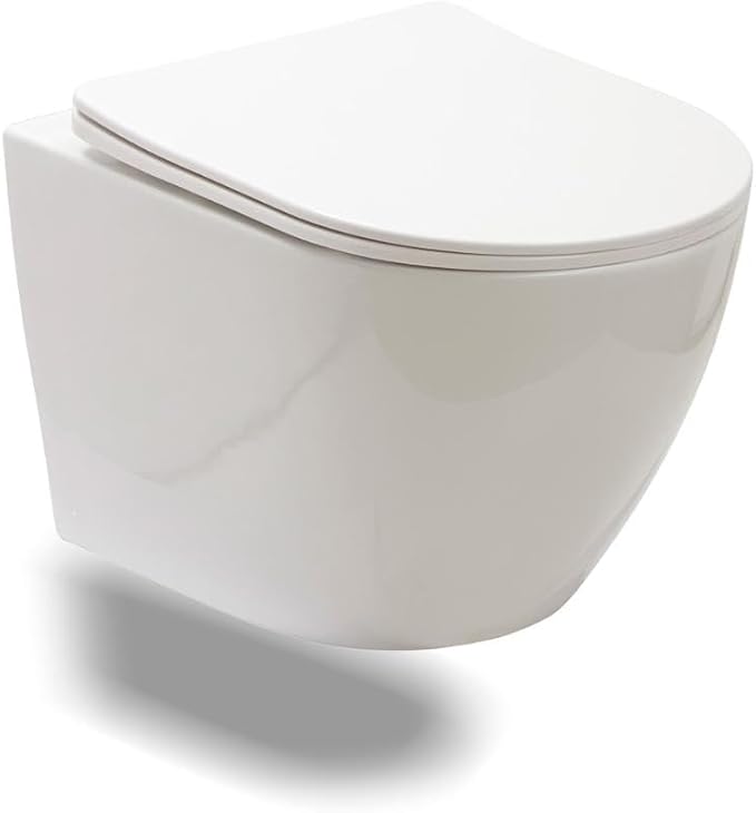 Vaso Sanitário Suspenso Saída Horizontal Hematita Branco 1
