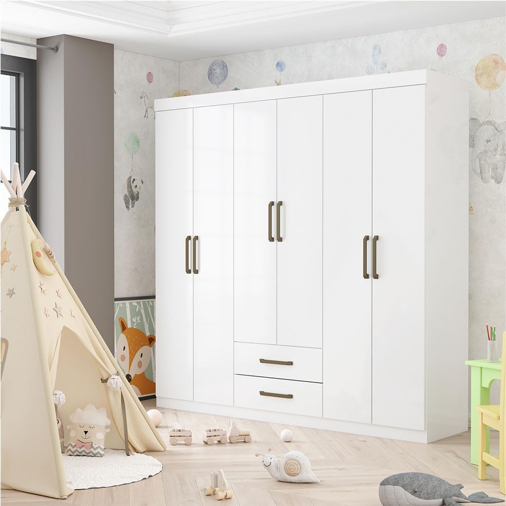 Guarda Roupa Infantil Elissa 6 Portas 1
