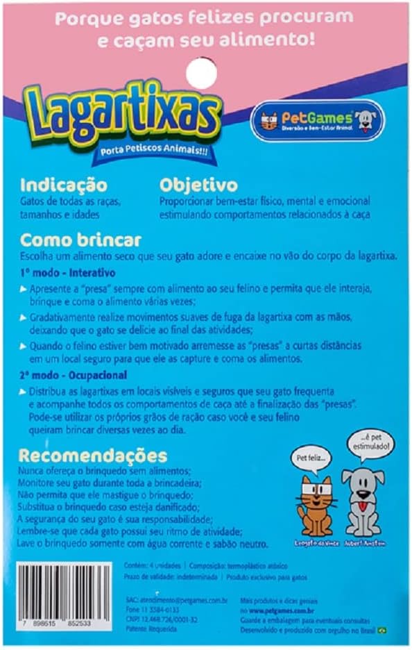 Brinquedo para Gatos Lagartixas 2
