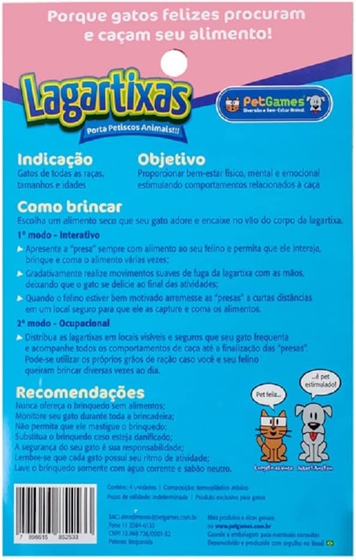 Brinquedo para Gatos Lagartixas 2