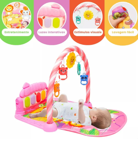 Tapete de Atividades Musical com Piano para Bebê 2