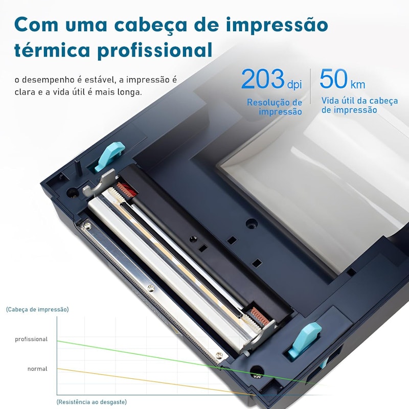 Impressora Térmica Portátil para Recibos e Documentos 5