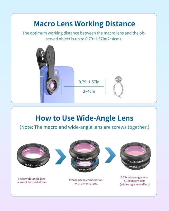 Kit de Lentes Telefoto 18 em 4 3