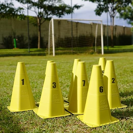 Kit Treino Agilidade 4 Cones + 6 Chapéus Chinês + 1 Escada de Agilidade 2