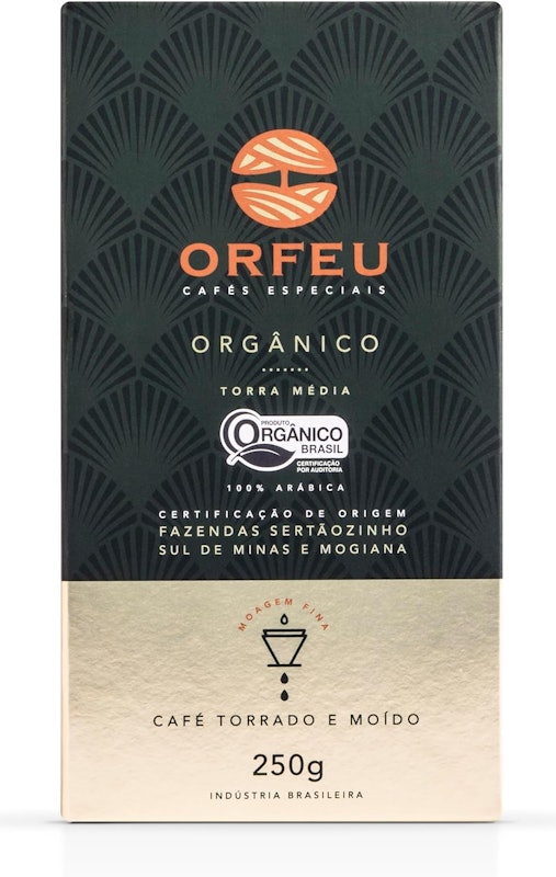 Café Moído Orgânico Orfeu 250G 1