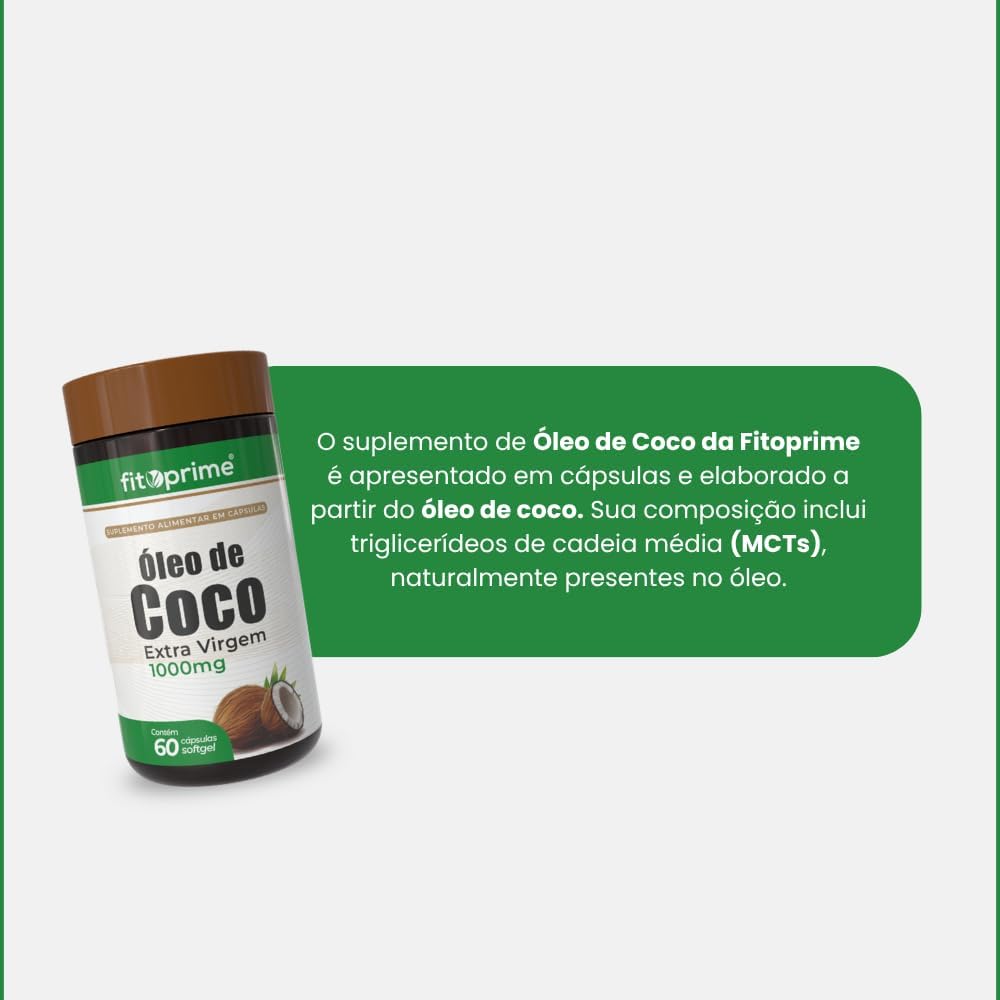 Óleo de Coco Extravirgem 1000 mg 3