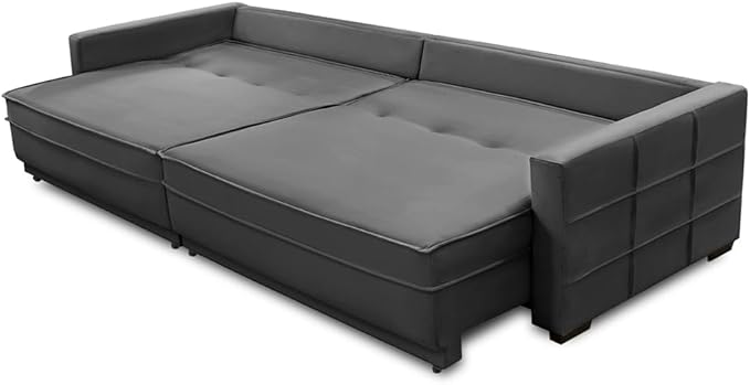 Sofá Cama Retrátil e Reclinável 2,10 m com Molas Karen Veludo 3