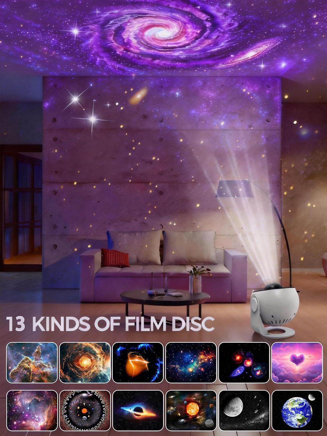 Projetor de Estrelas de Galáxia 12 em 1 Vansmago 5