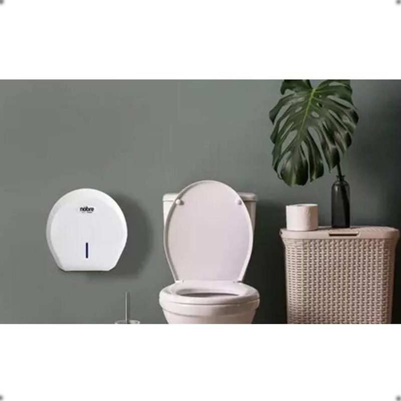 Dispenser Porta Papel Higiênico Rolão Nobre New Classic Branco 5