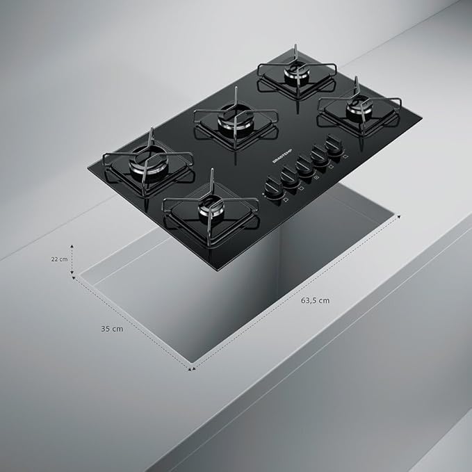 Cooktop 5 Bocas a Gás Brastemp 5
