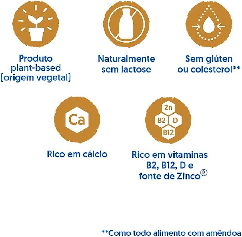 Bebida Vegetal Amêndoa sem Açúcar 1 L 5